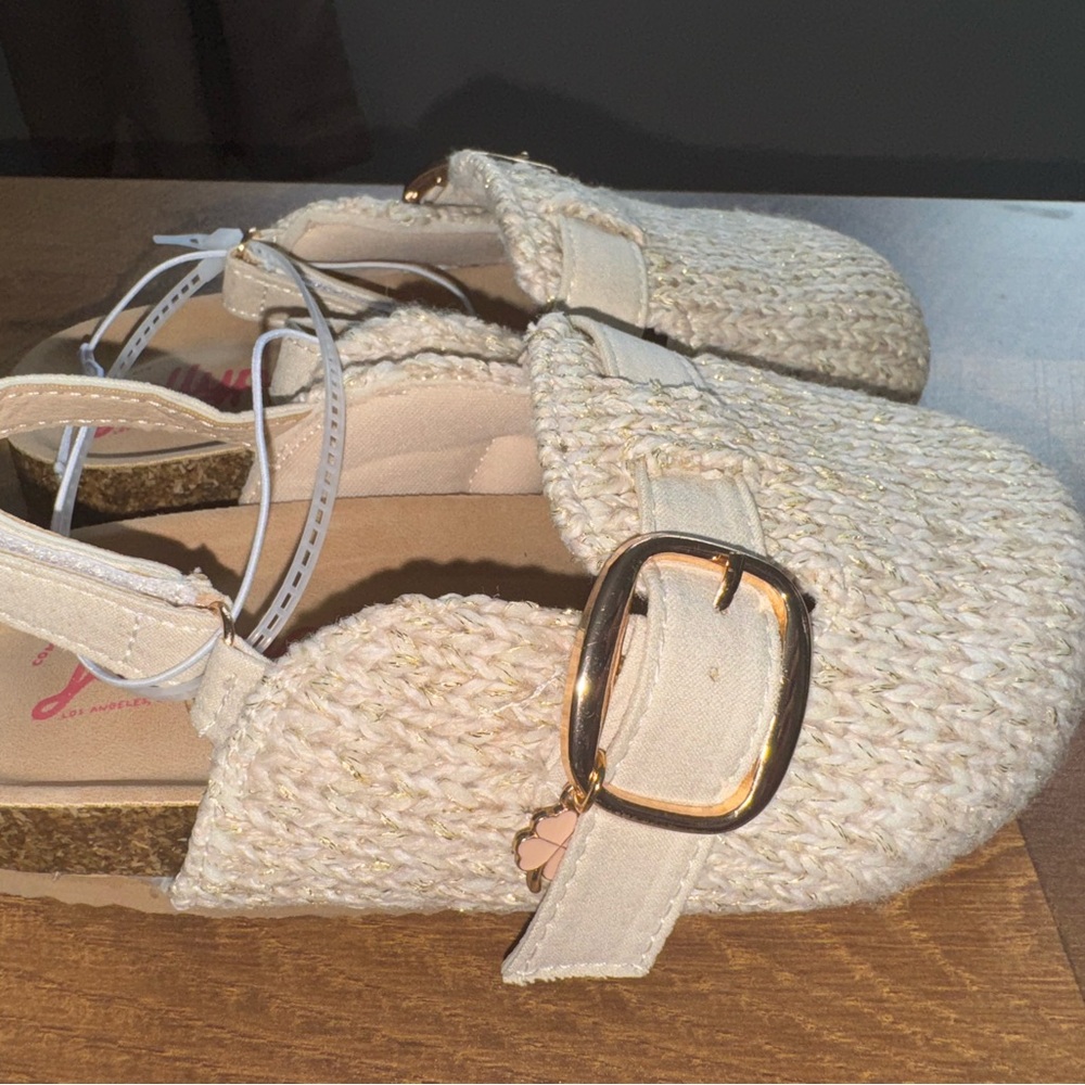 Jelly pop Girls Cream Woven Shoes - Picture 4 of 4